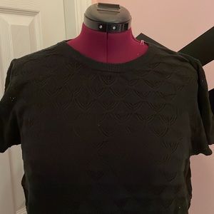 ModCloth Black Retro Vintage Blouse XL